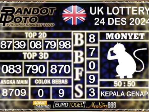 Prediksi Togel UK6D Lottery 24 DESEMBER 2024