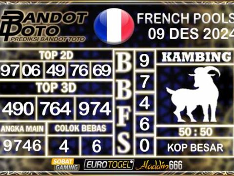 Prediksi Togel Prancis Pools 09 DESEMBER 2024