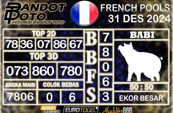 Prediksi Togel Prancis Pools 31 DESEMBER 2024