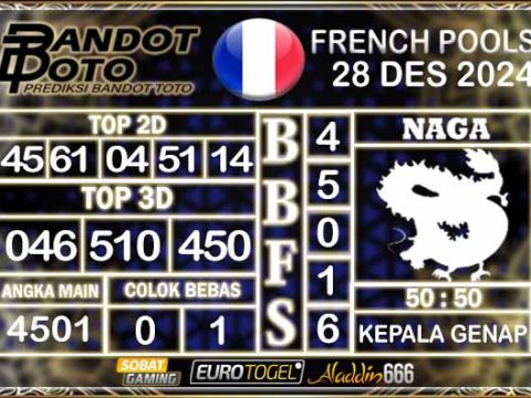 Prediksi Togel Prancis Pools 29 DESEMBER 2024