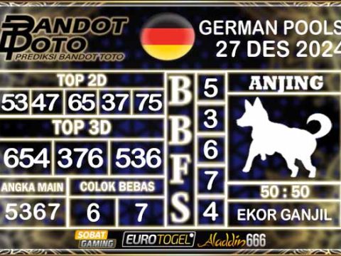 Prediksi Togel German Pools 27 DESEMBER 2024