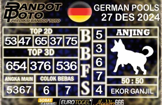 Prediksi Togel German Pools 27 DESEMBER 2024