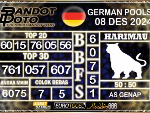 Prediksi Togel German Pools 08 DESEMBER 2024