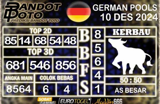 Prediksi Togel German Pools 10 DESEMBER 2024