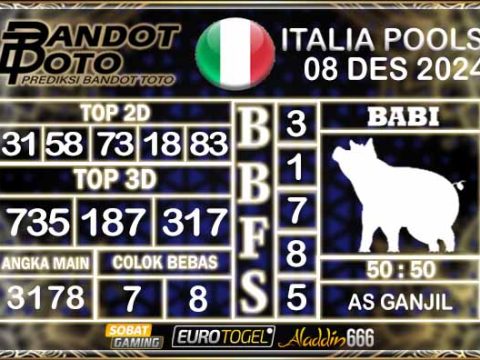 Prediksi Togel Italia Pools 08 DESEMBER 2024