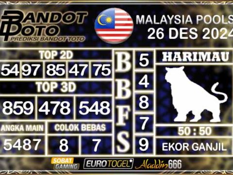 Prediksi Togel Malaysia 26 DESEMBER 2024