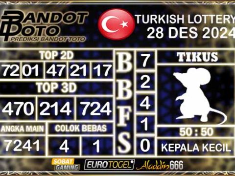 Prediksi Togel Turki Pools 28 DESEMBER 2024