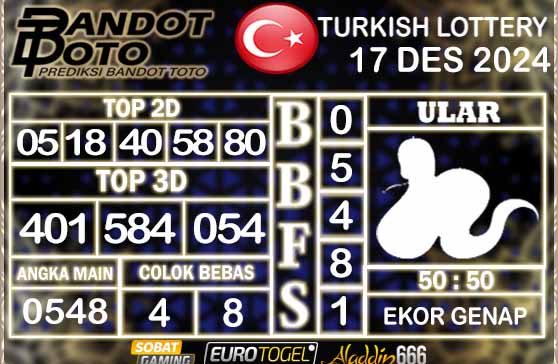 Prediksi Togel Turki Pools 17 DESEMBER 2024