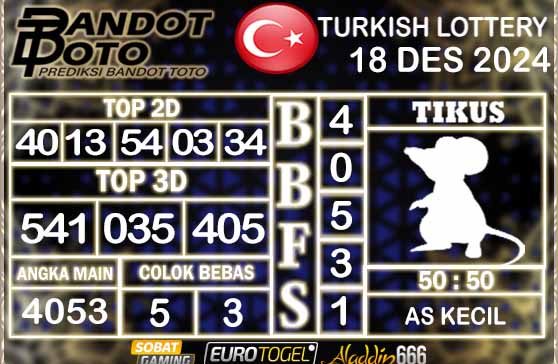 Prediksi Togel Turki Pools 18 DESEMBER 2024