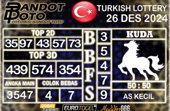 Prediksi Togel Turki Pools 26 DESEMBER 2024