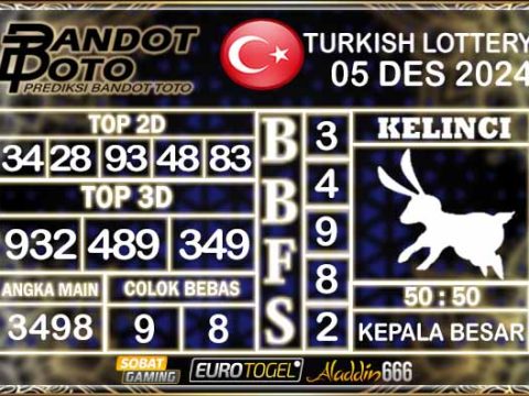 Prediksi Togel Turki Pools 05 DESEMBER 2024