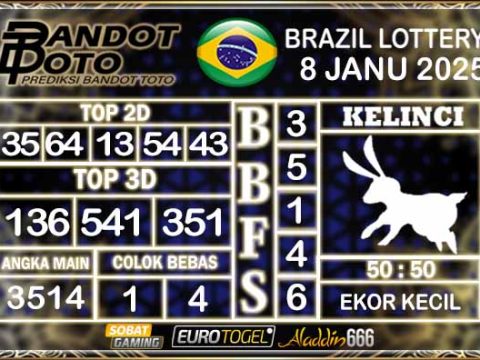 Prediksi Togel Brazil Pools 08 JANUARY 2025