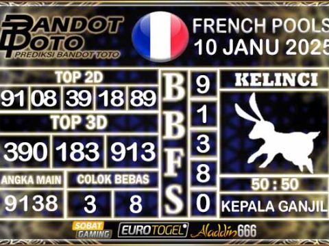 Prediksi Togel Prancis Pools 10 JANUARY 2025