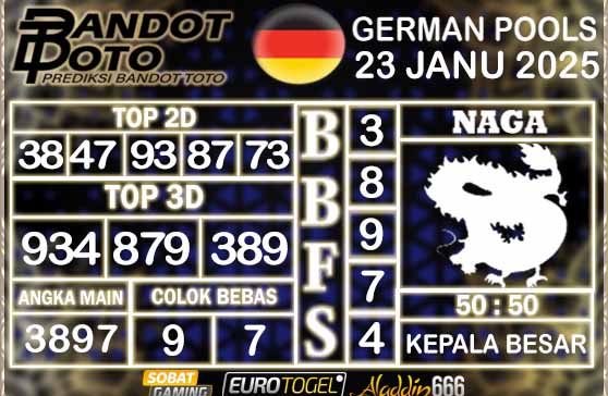 Prediksi Togel German Pools 23 JANUARY 2025