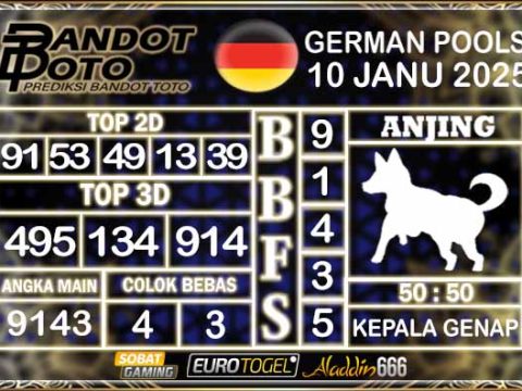 Prediksi Togel German Pools 10 JANUARY 2025