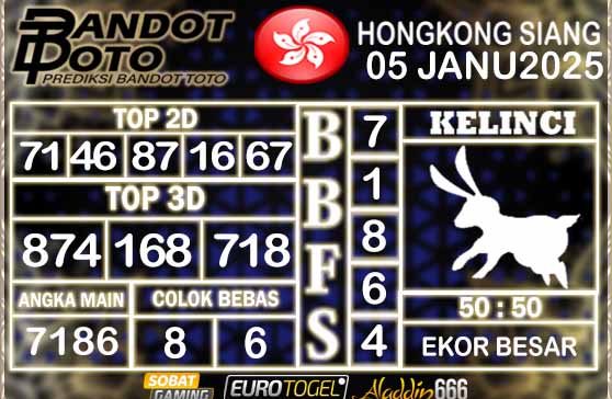 Prediksi Togel HK Siang 05 JANUARY 2025