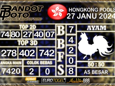 Prediksi Togel Hongkong Pools 27 JANUARY 2025