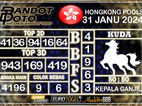 Prediksi Togel Hongkong Pools 31 JANUARY 2025