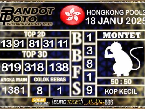 Prediksi Togel Hongkong Pools 18 JANUARY 2025