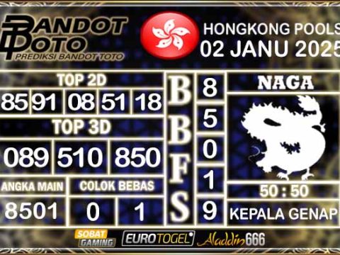 Prediksi Togel Hongkong Pools 02 JANUARY 2025