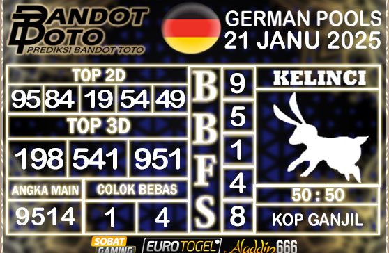 Prediksi Togel German Pools 21 JANUARY 2025