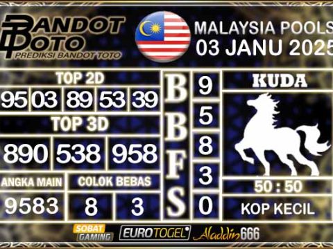 Prediksi Togel Malaysia 03 JANUARY 2025