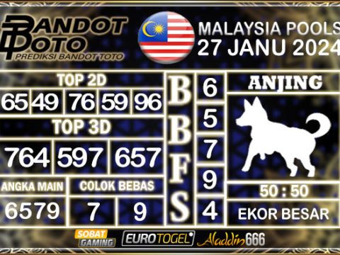 Prediksi Togel Malaysia 27 JANUARY 2025