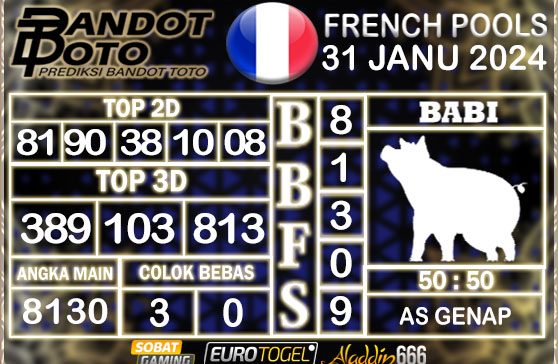 Prediksi Togel Prancis Pools 31 JANUARY 2025