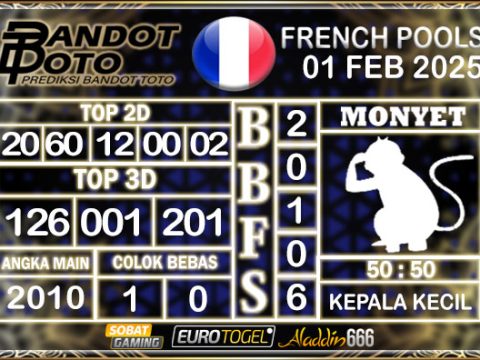 Prediksi Togel Prancis Pools 01 FEBRUARY 2025