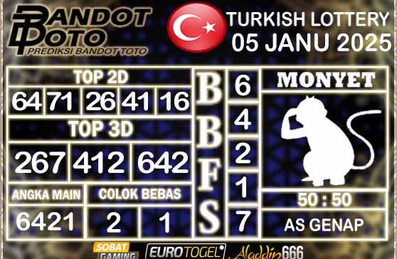 Prediksi Togel Turki Pools 05 JANUARY 2025