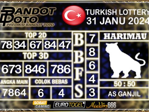 Prediksi Togel Turki Pools 31 JANUARY 2025