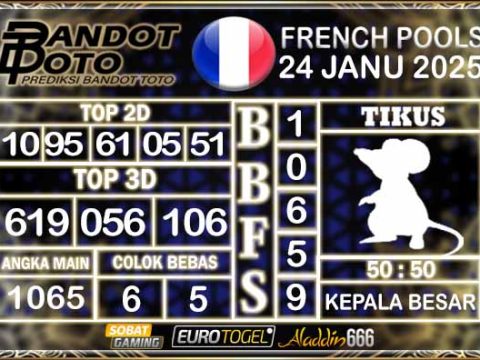 Prediksi Togel Prancis Pools 24 JANUARY 2025