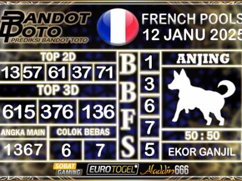 Prediksi Togel Prancis Pools 12 JANUARY 2025