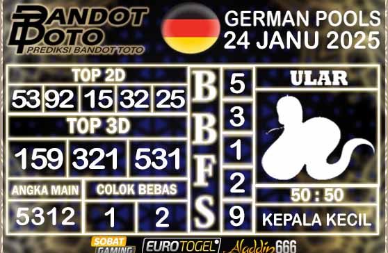 Prediksi Togel German Pools 24 JANUARY 2025