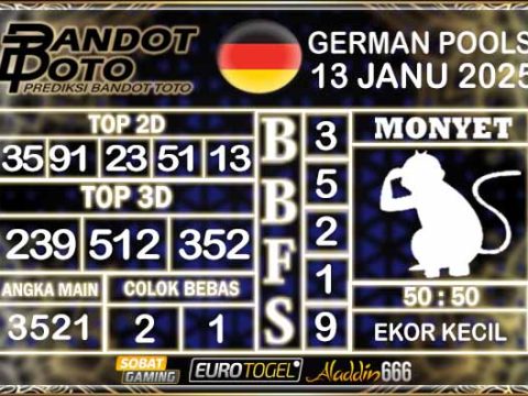 Prediksi Togel German Pools 13 JANUARY 2025