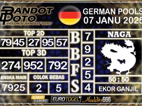 Prediksi Togel German Pools 07 JANUARY 2025