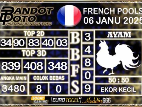 Prediksi Togel Prancis Pools 06 JANUARY 2025