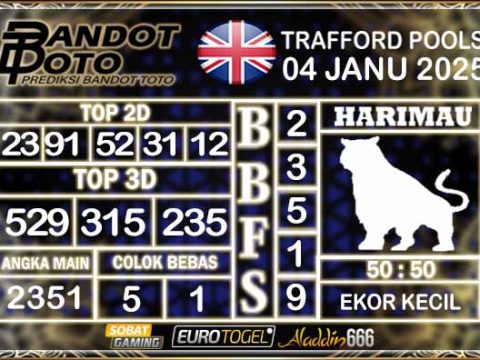 Prediksi Togel Trafford Pools 04 JANUARY 2025