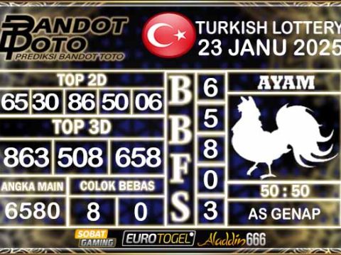 Prediksi Togel Turki Pools 23 JANUARY 2025