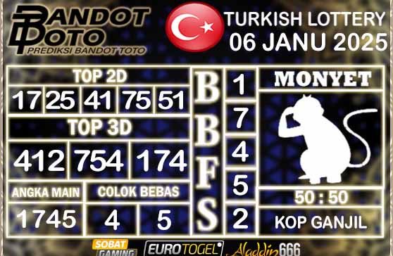 Prediksi Togel Turki Pools 06 JANUARY 2025