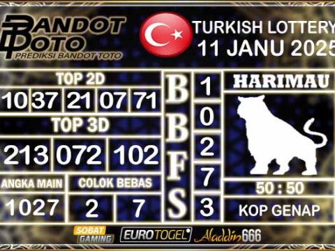 Prediksi Togel Turki Pools 11 JANUARY 2025