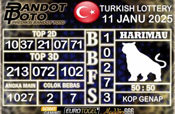 Prediksi Togel Turki Pools 11 JANUARY 2025