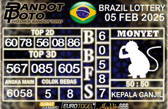Prediksi Togel Brazil Pools 05 FEBRUARY 2025