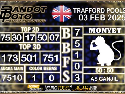 Prediksi Togel Trafford Pools 03 FEBRUARY 2025
