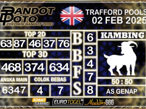 Prediksi Togel Trafford Pools 02 FEBRUARY 2025